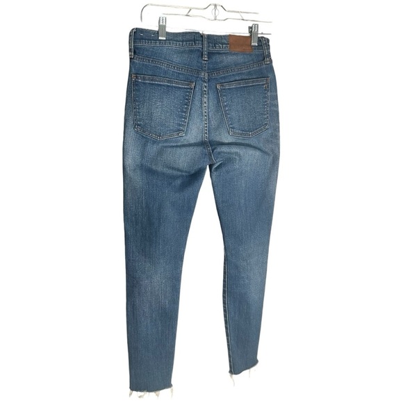 Madewell High Rise Skinny Crop Distressed Jeans Sz 26 - Picture 3 of 13